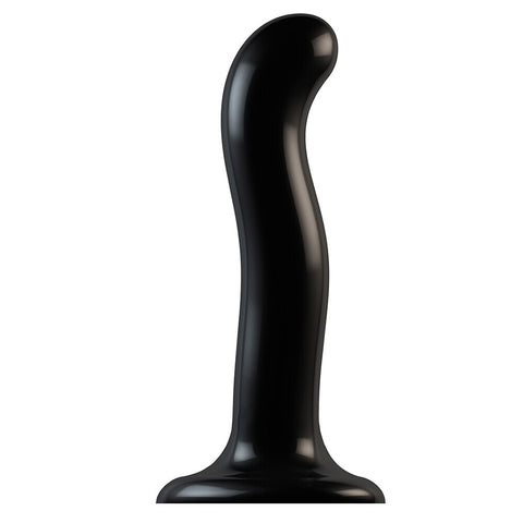 Strap On Me Curved Prostate And G Spot Dildo Large Black Default Title > Realistic Dildos and Vibes > Strap on Dildo