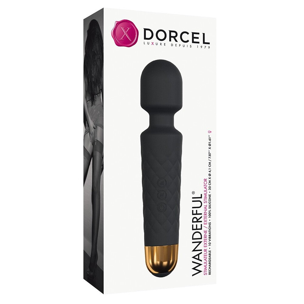 Dorcel Wanderful Wand Black > Sex Toys For Ladies > Wand Massagers and Attachments