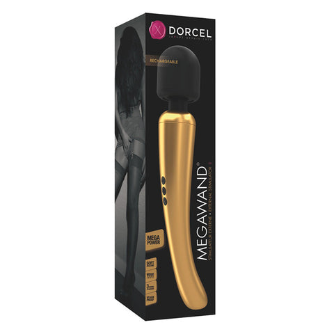 Dorcel Rechargeable Mega Wand Gold > Sex Toys For Ladies > Wand Massagers and Attachments