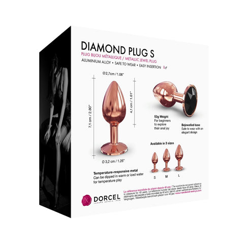 Dorcel Diamond Butt Plug Rose Gold Small > Anal Range > Jewel Butt Plugs