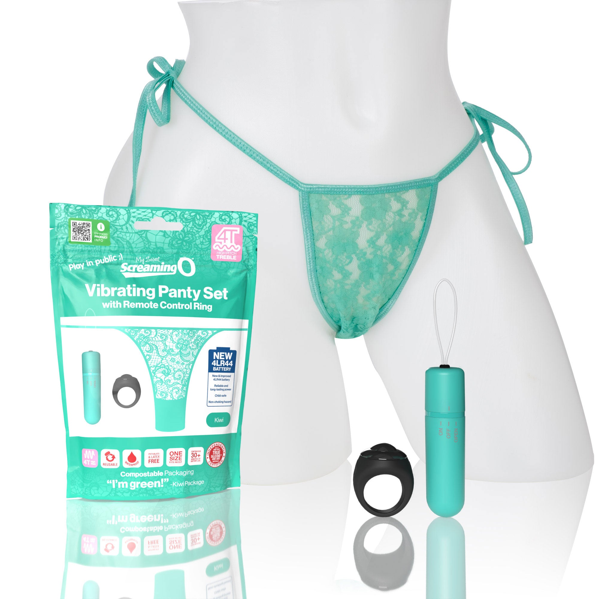 Screaming O 4T Panty Vibrator Set with Remote and High Pitch Treble Vibrating Bullet > Sex Toys For Ladies > Panty Vibes