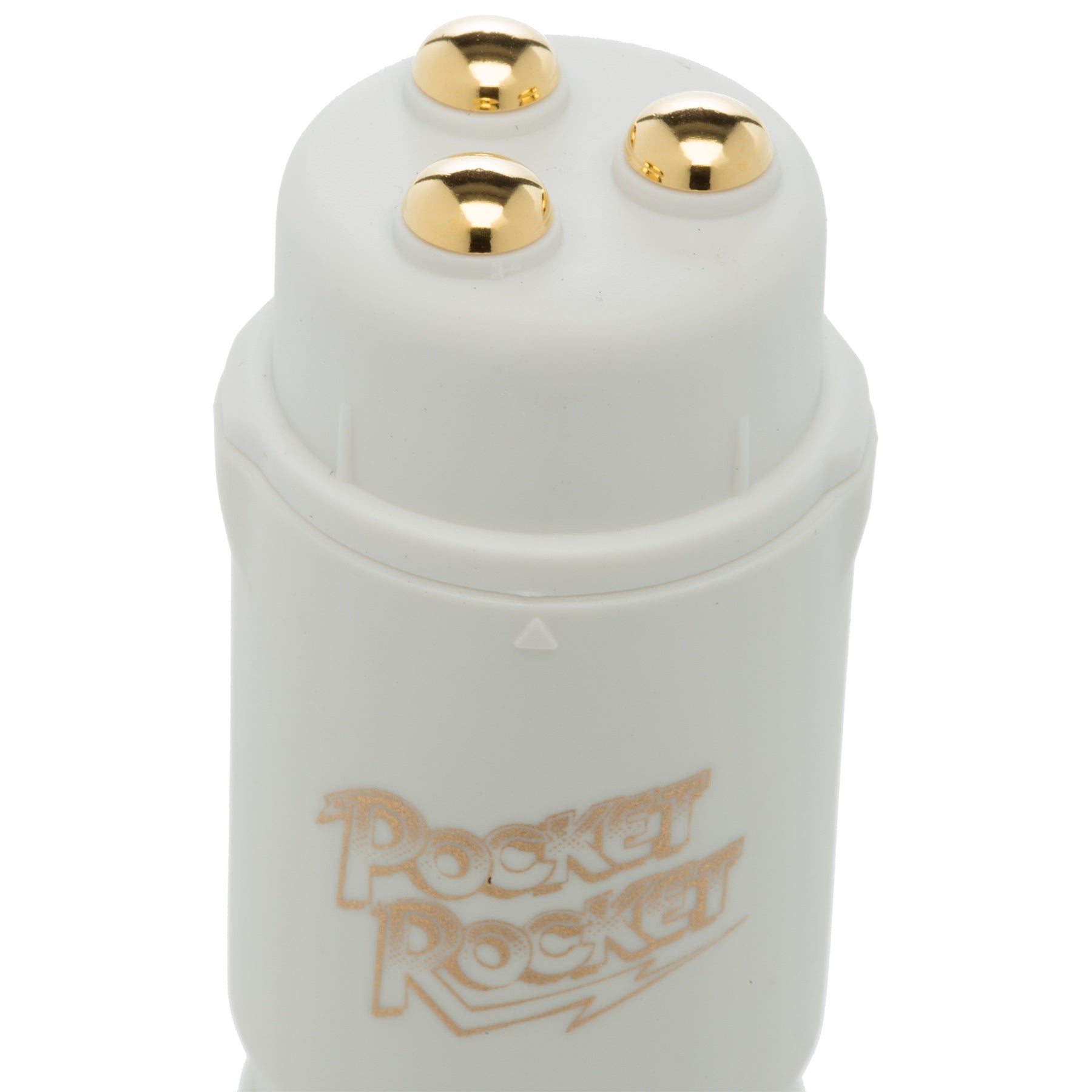 Pocket Rocket Mini Vibrator Compact Travel Petite Massager White Electric Massager