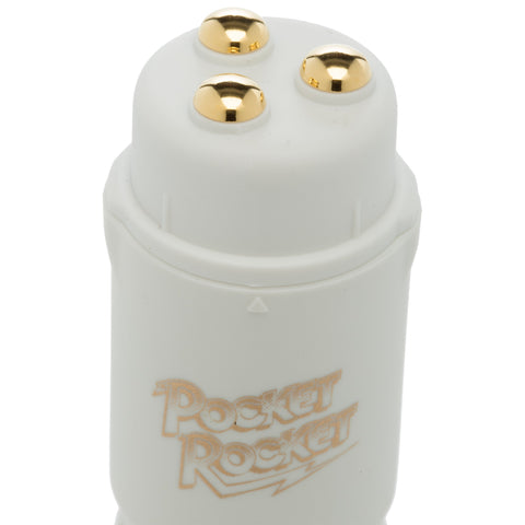 Pocket Rocket Mini Vibrator Compact Travel Petite Massager White Electric Massager