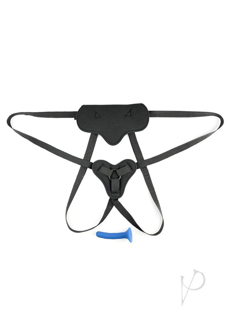 Sportsheets New Comers Strap-On Set – Adjustable Nylon Straps Velvet Harness and Silicone Dildo Default Title > Dildos > Strap On Harnesses