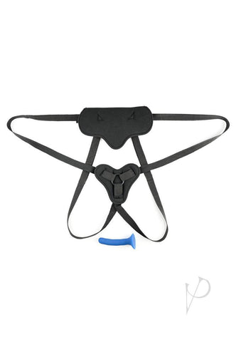 Sportsheets New Comers Strap-On Set – Adjustable Nylon Straps Velvet Harness and Silicone Dildo Default Title > Dildos > Strap On Harnesses