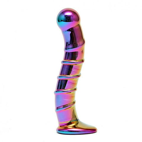 Sensual Multi Coloured Glass Nikita Dildo > Sex Toys > Glass