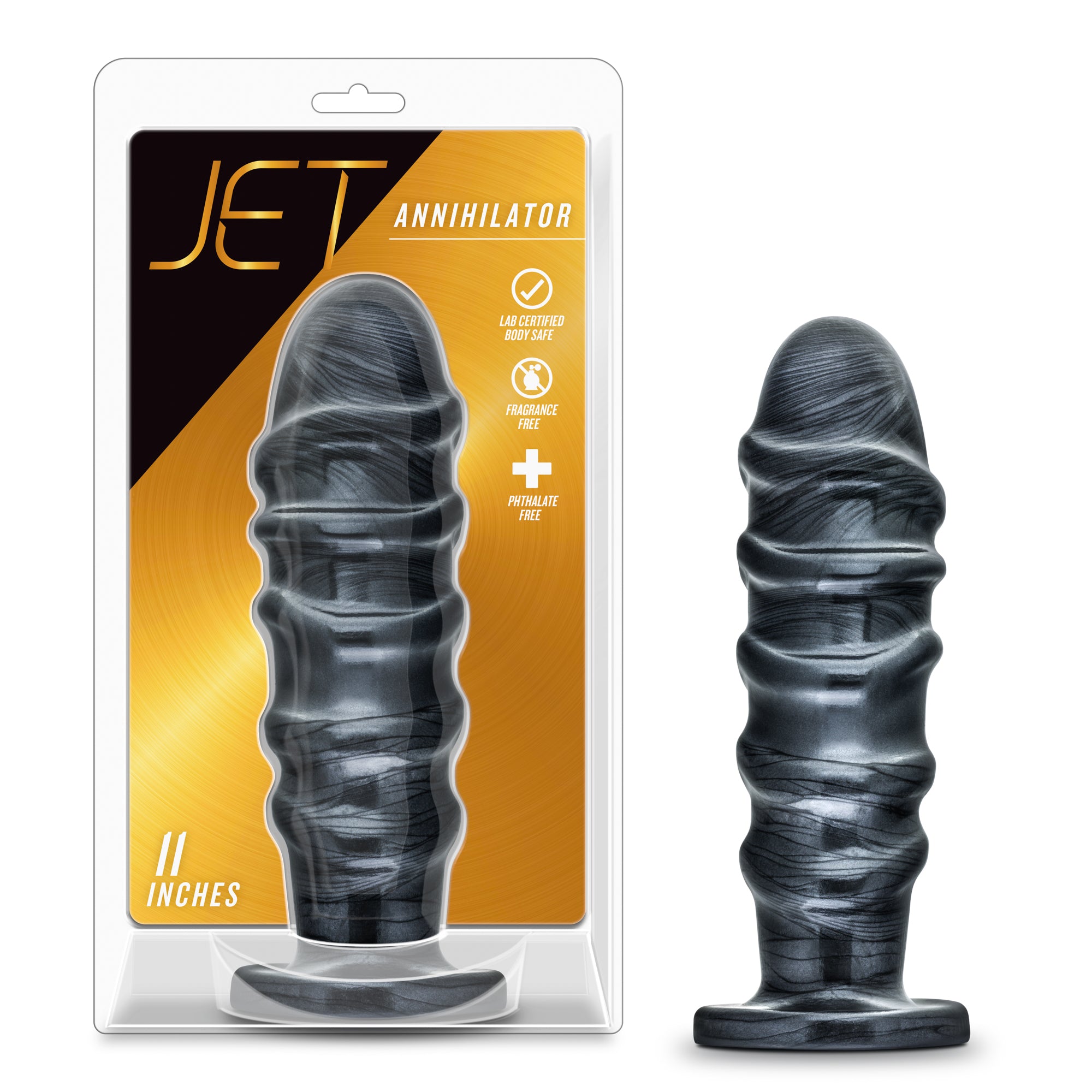 Jet Annihilator Carbon Metallic Black Pro-Sized Anal Plug ANAL TOYS