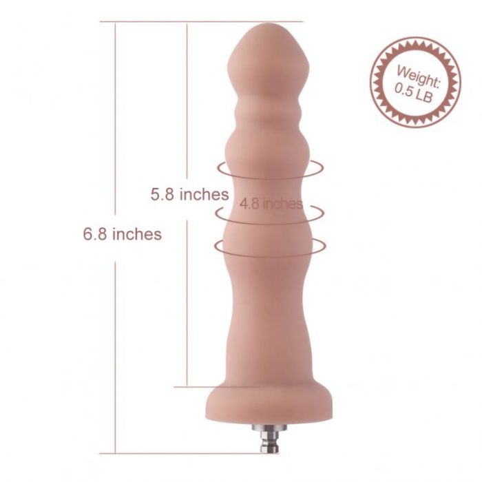 Hismith 6.8 Inch Beaded Anal Dildo – Premium Silicone Beaded Butt Plug > Sex Toys > Sex Machines > Attachments