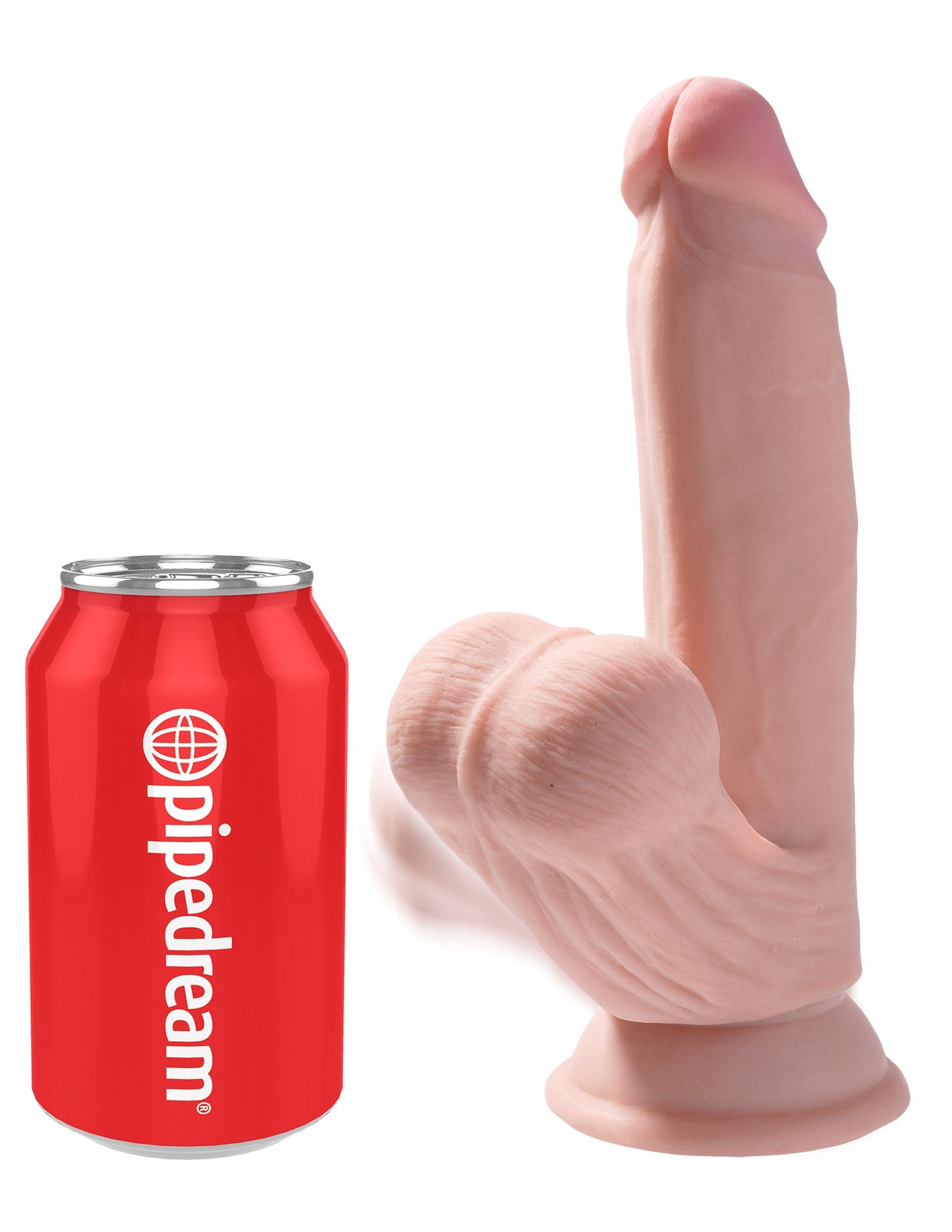 Pipedream 7 Inch Triple Density Fanta Flesh Realistic Dildo with Swinging Balls > Dildos > Realistic Dildos
