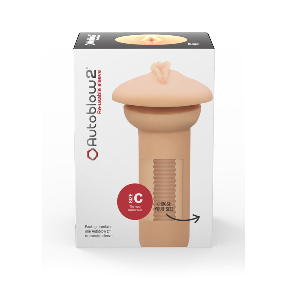 Autoblow 2 Plus Vagina Sleeve C > Sex Toys For Men > Vibrating Masturbators