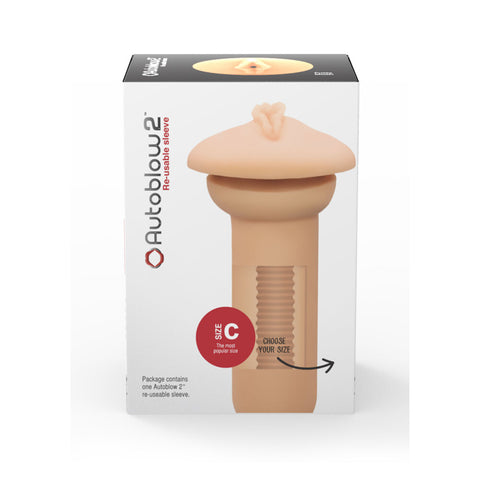 Autoblow 2 Plus Vagina Sleeve C > Sex Toys For Men > Vibrating Masturbators