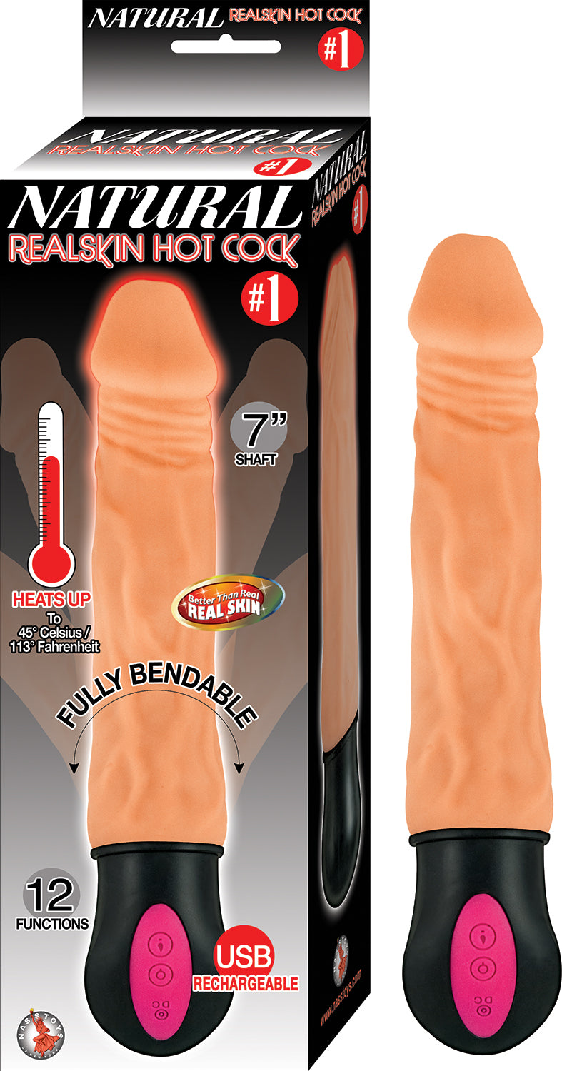 Natural Realskin Hot Bendable Vibrator with Rechargeable > Realistic Dildos and Vibes > Penis Vibrators