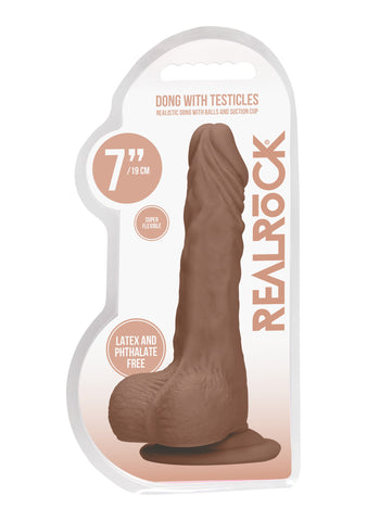 RealRock 7 Inch Dong with Testicles – Lifelike Dildo > Dildos > Realistic Dildos