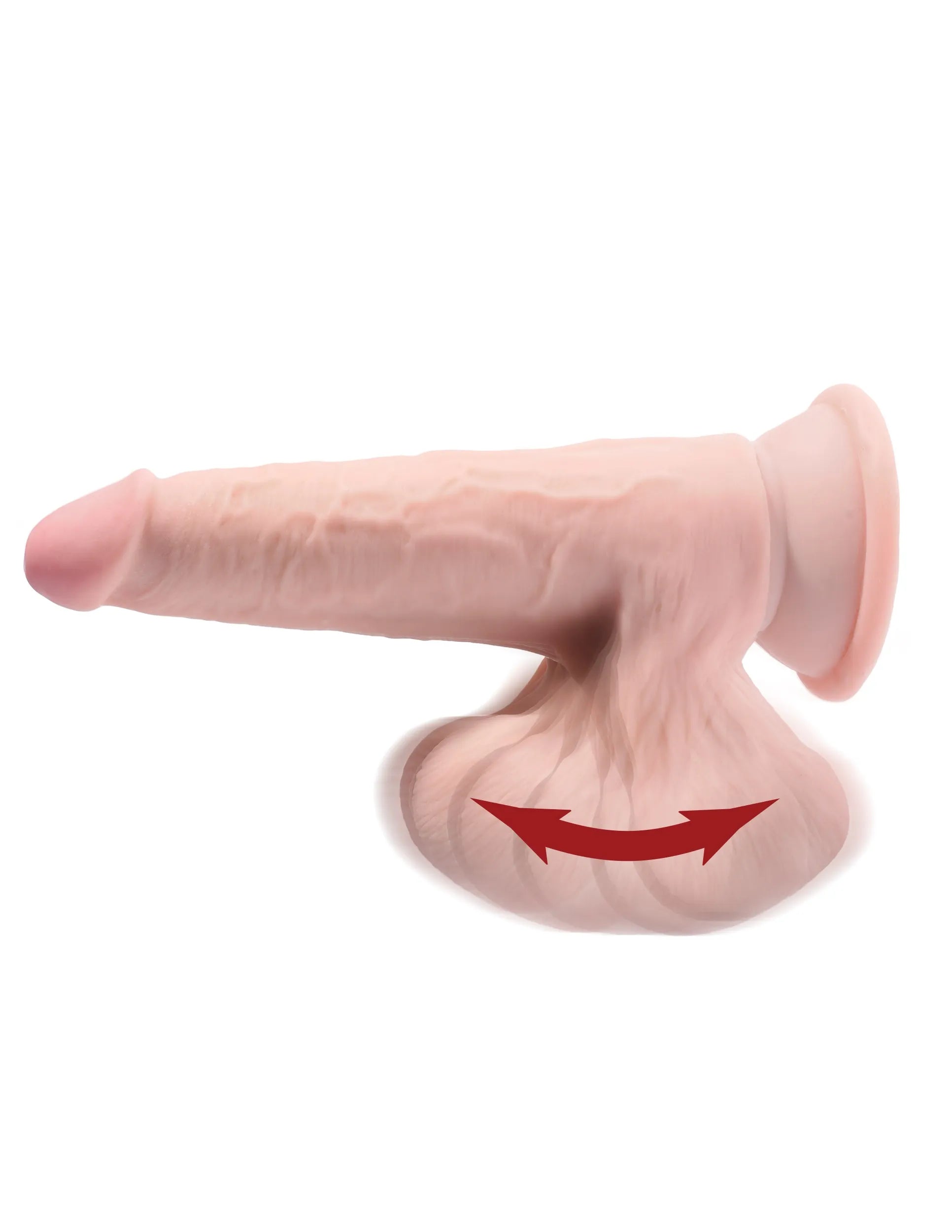 Pipedream King Cock Plus 8 Inch Triple Density Dildo with Swinging Balls > Dildos > Realistic Dildos