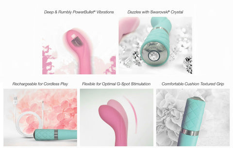 Pillow Talk Sassy Teal Vibrator for G-Spot Pleasure