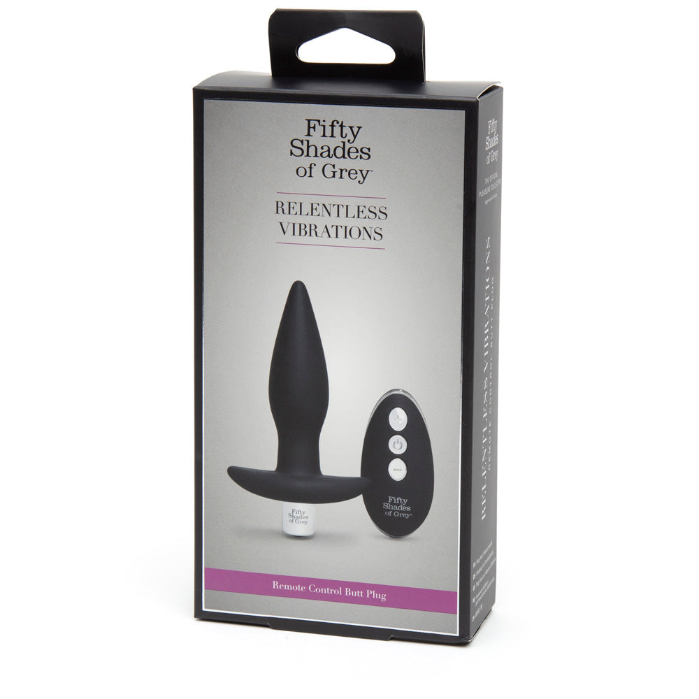 Fifty Shades Of Grey Relentless Vibrations Remote Control Butt Plug > Anal Range > Vibrating Butt Plugs