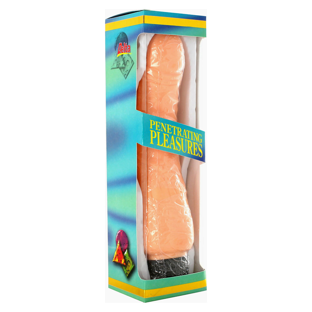Vinyl Realistic Penis Vibrator 8.5 Inch Flesh Tone Real > Realistic Dildos and Vibes > Penis Vibrators