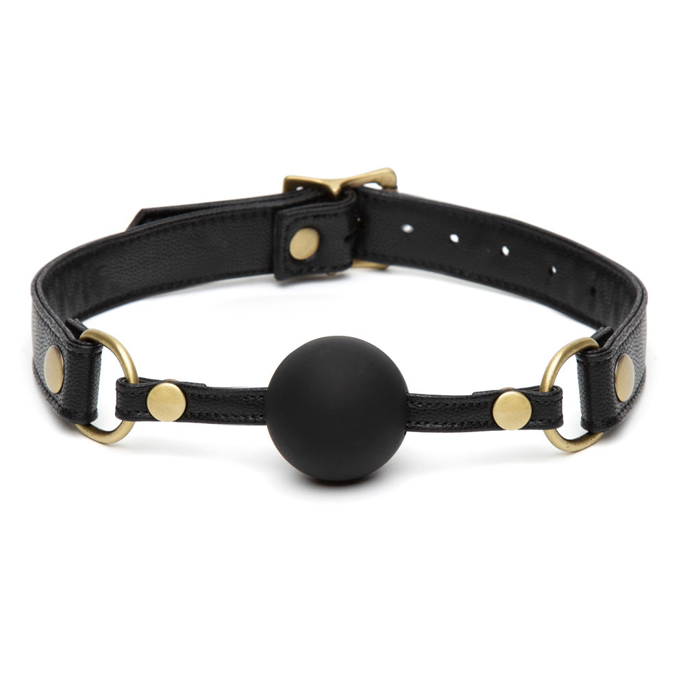 Fifty Shades of Grey Bound to You Ball Gag – Vegan Leather with Silicone Ball and Nickel-Free Hardware Ball Gag > Bondage Gear > Gags and Bits