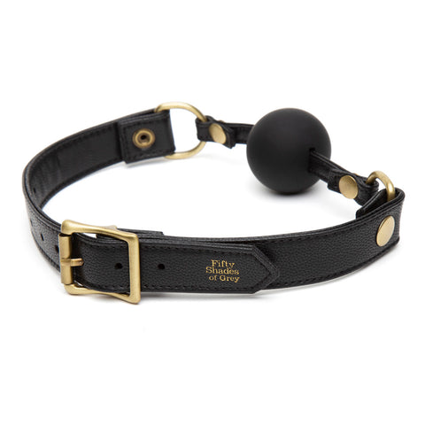 Fifty Shades of Grey Bound to You Ball Gag – Vegan Leather with Silicone Ball and Nickel-Free Hardware Ball Gag > Bondage Gear > Gags and Bits