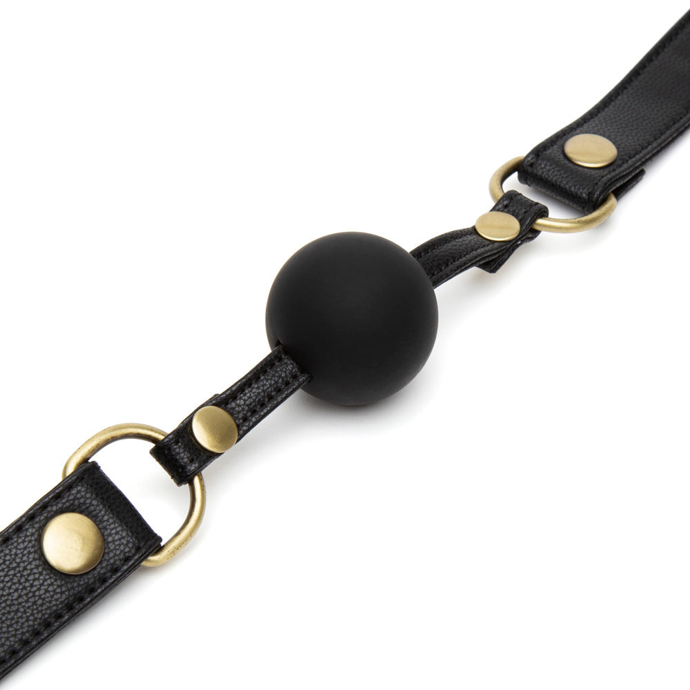 Fifty Shades of Grey Bound to You Ball Gag – Vegan Leather with Silicone Ball and Nickel-Free Hardware Ball Gag > Bondage Gear > Gags and Bits