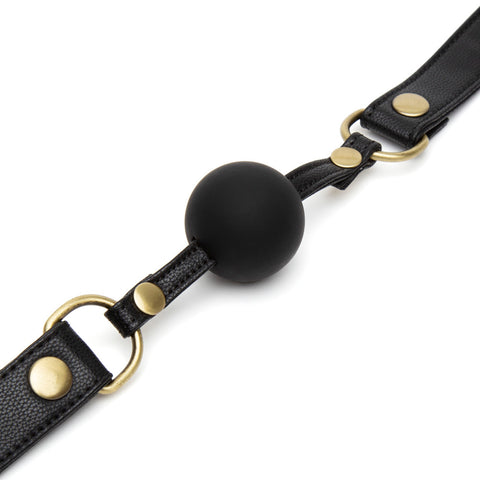 Fifty Shades of Grey Bound to You Ball Gag – Vegan Leather with Silicone Ball and Nickel-Free Hardware Ball Gag > Bondage Gear > Gags and Bits