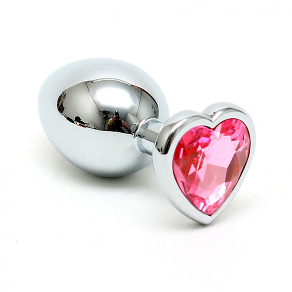 Small Butt Plug With Heart Shaped Crystal Default Title > Anal Range > Jewel Butt Plugs