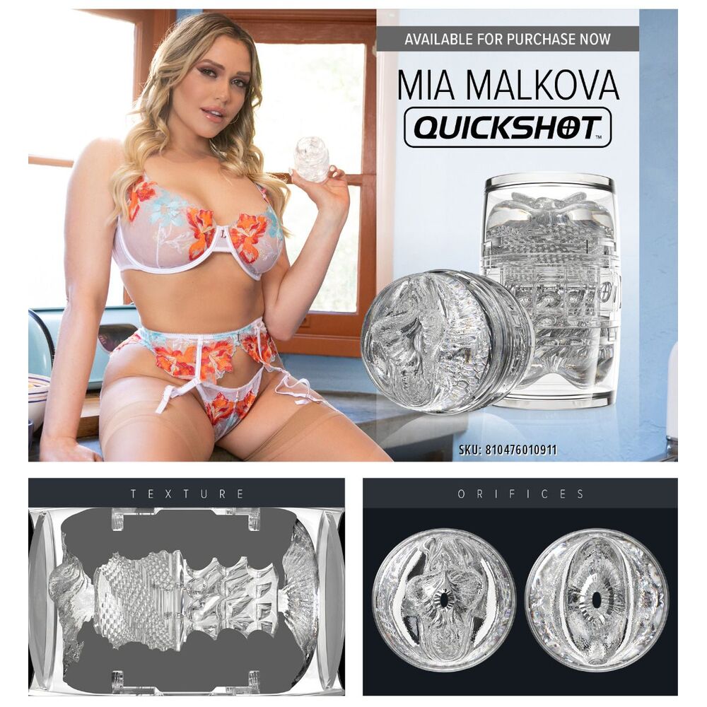 Fleshlight Quickshot Mia Malkova – Dual-Ended Male Masturbator with Lady and Butt Entrances Secondary image