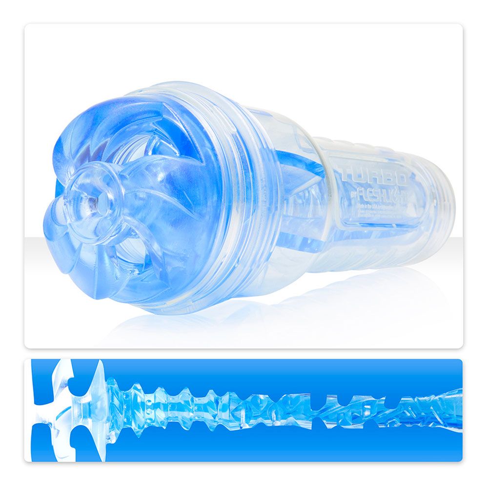 Fleshlight Turbo Thrust Blue Ice – Realistic Feel Male Masturbator Sleeve > Sex Toys For Men > Masturbators > Manual