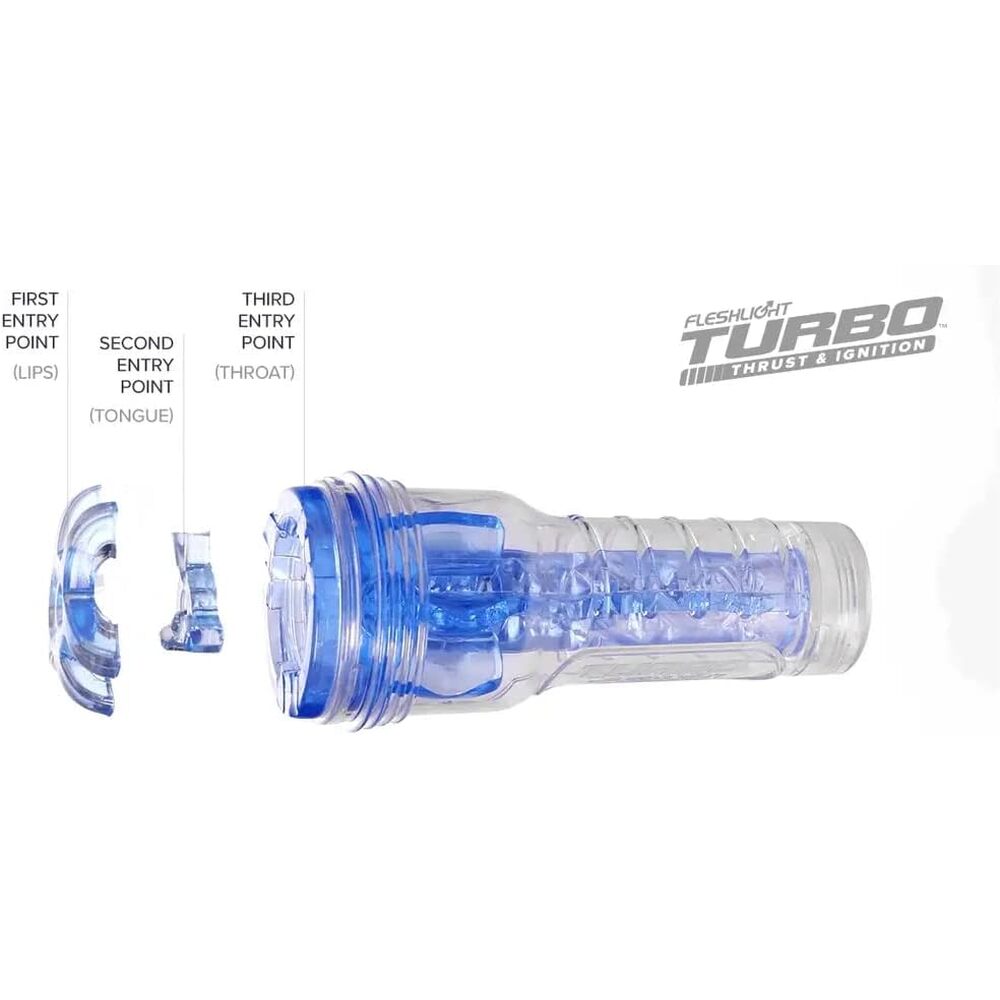 Fleshlight Turbo Thrust Blue Ice – Realistic Feel Male Masturbator Sleeve > Sex Toys For Men > Masturbators > Manual
