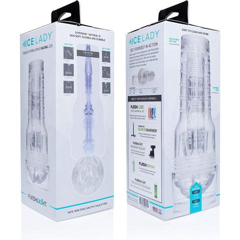 Fleshlight Ice Lady Crystal Masturbator > Fleshlight Range > Fleshlights Complete Sets