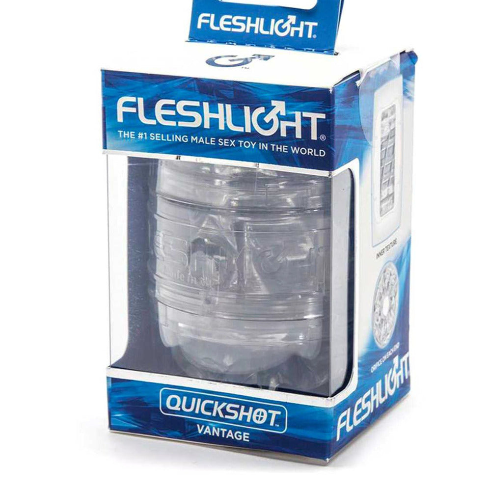 Fleshlight Quickshot Vantage – Compact Dual Orifice Masturbation Sleeve 4.4 Inches > Sex Toys For Men > Masturbators Cup
