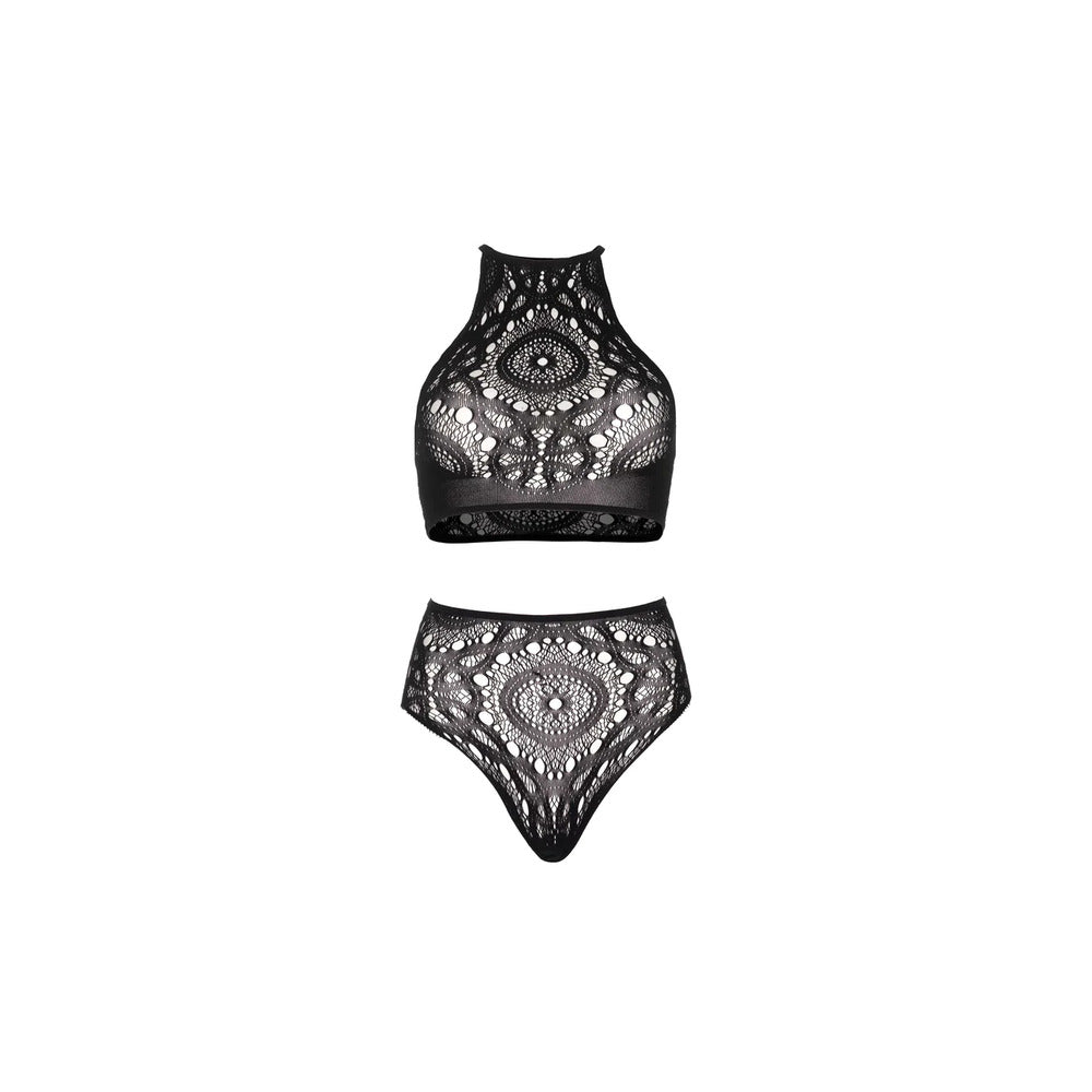 Leg Avenue Lace Top And High Waist String > Clothes > Bra Sets