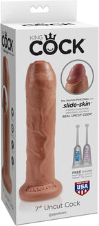 King Cock 7 Inch Uncut Realistic Suction Cup Silicone Dildo > Dildos > Realistic Dildos