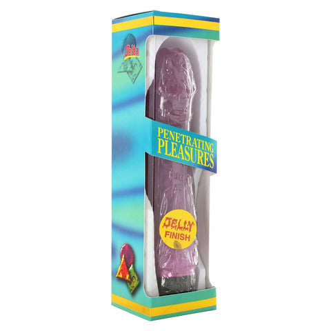 9 Inch Purple Jelly Curved Vibrator Multi Speed Stimulating > Sex Toys For Ladies > Standard Vibrators