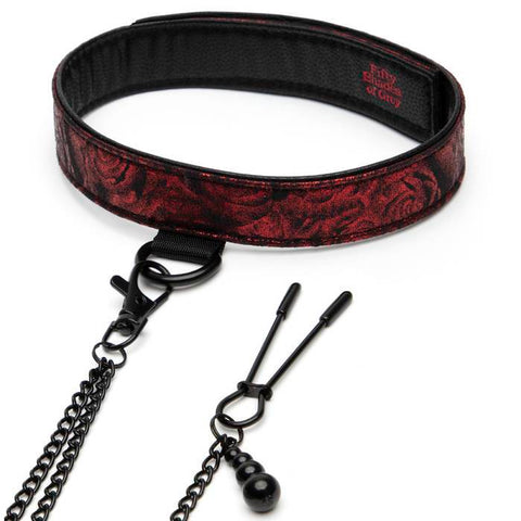 Fifty Shades of Grey Sweet Anticipation Collar and Nipple Clamps – Bondage Accessories > Sex Toys > Nipple Clamps