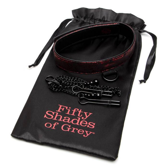 Fifty Shades of Grey Sweet Anticipation Collar and Nipple Clamps – Bondage Accessories > Sex Toys > Nipple Clamps
