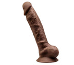 Silexd Model 1 Realistic Dual Density Silicone Dildo with Suction Cup (7 to 10 Inch) 9 Inch Brown > Dildos > Realistic Dildos