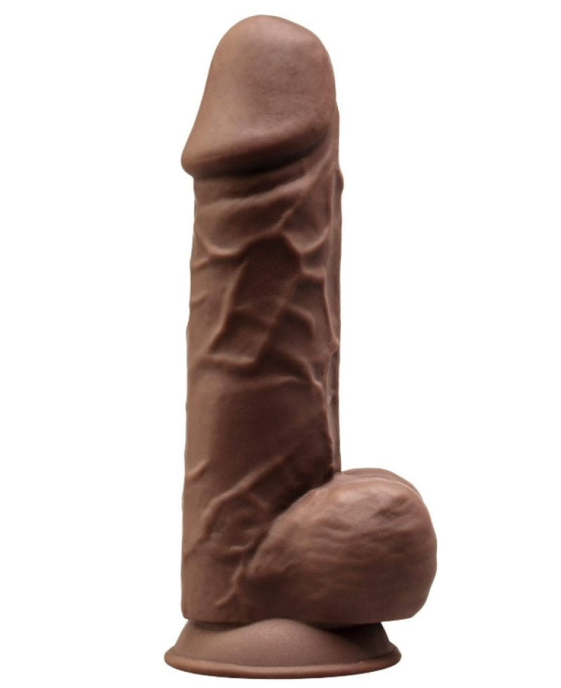 Silexd Model 1 Realistic Dual Density Silicone Dildo with Suction Cup (7 to 10 Inch) 8.5 Inch Brown > Dildos > Realistic Dildos