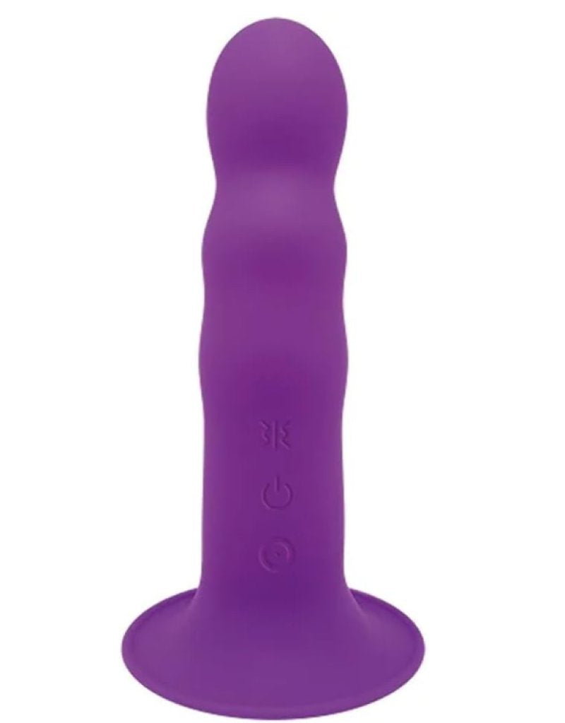 Adrien Lastic Hitsens 3 Purple 7 Inch Motorized Dual Density Silicone Dildo