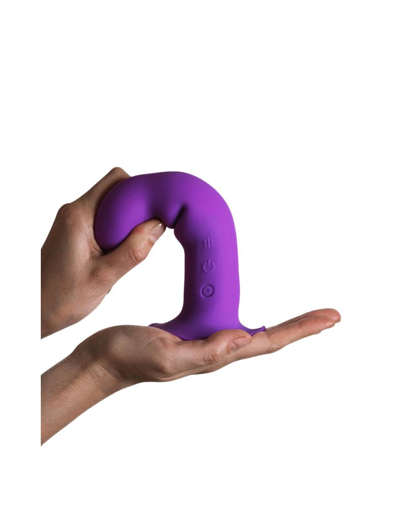 Adrien Lastic Hitsens 3 Purple 7 Inch Motorized Dual Density Silicone Dildo