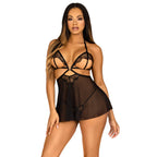 Leg Avenue Open Cup Babydoll And Panty – Lingerie Set > Clothes > Babydolls