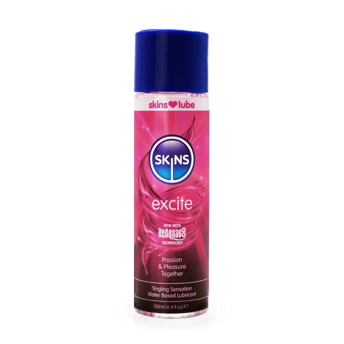 Skins Excite Tingling Water-Based Lubricant 4.4oz Personal Lubricant Default Title > Lube > Water Based Main image