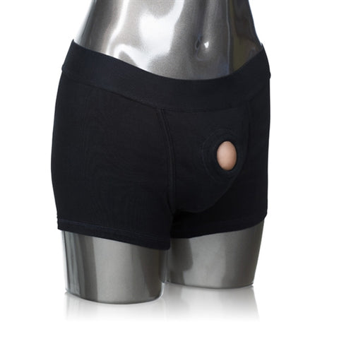 Packer Gear Boxer Harness Black Xtra Small to Small Black Bodyforms