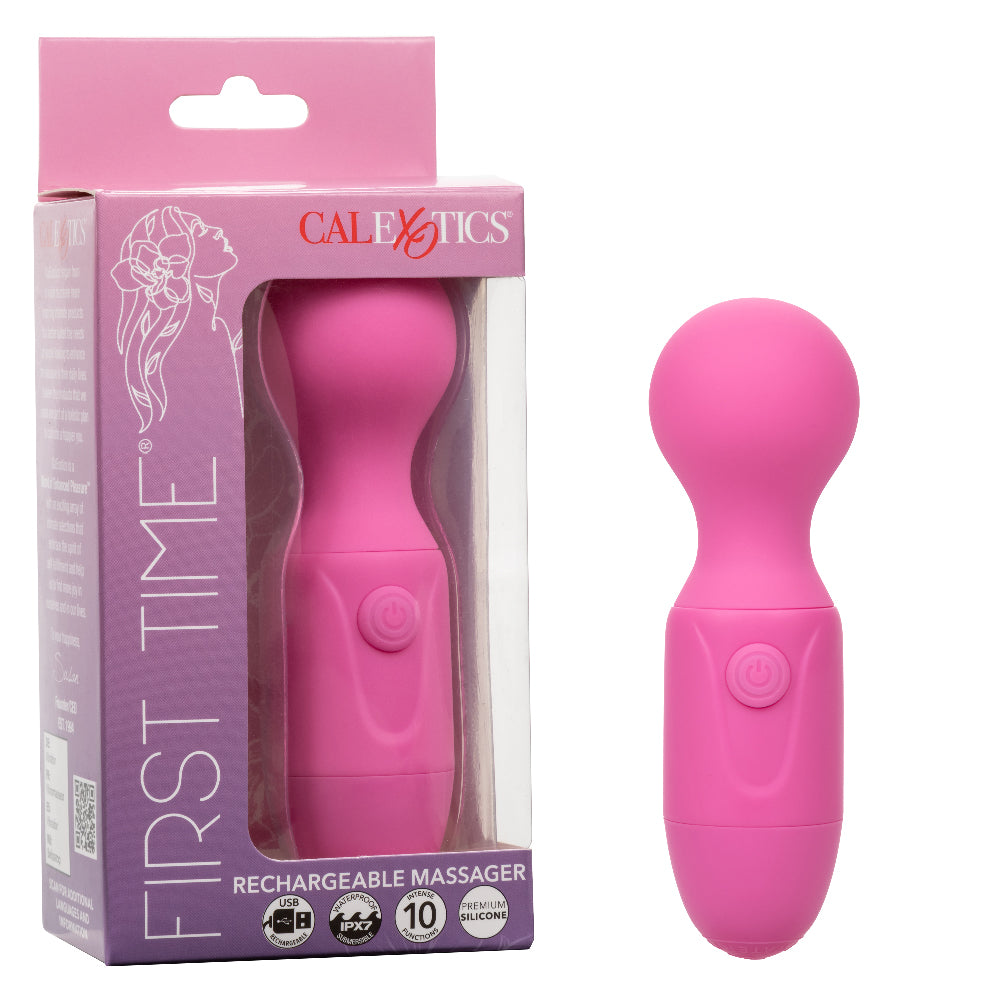 First Time Rechargeable Massager Pink Electric Massager