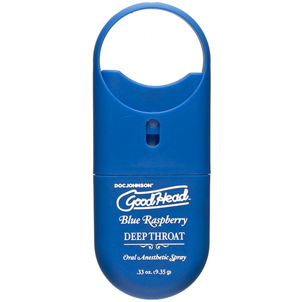 GoodHead Deep Throat Spray To-Go – Oral Numbing Spray - Blue Raspberry 9ml > Lube > Oral Gels & Sprays
