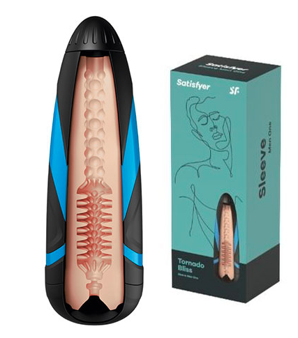 Satisfyer Tornado Bliss Sleeve – Ultra-Soft CyberSkin Masturbator Default Title > Sex Toys For Men > Masturbators > Vibrating