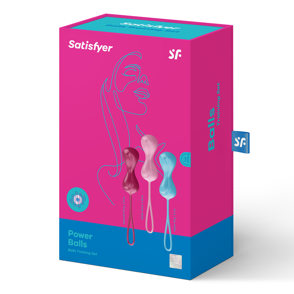 Satisfyer Set of 3 Silicone Orgasm Balls with Moving Inner Balls – Silicone Orgasm Balls > Sex Toys For Ladies > Kegel Exercise