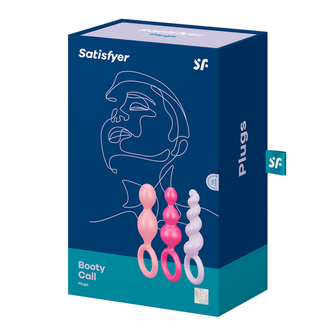 Satisfyer Booty Call Set Of 3 Multicolour Anal Plugs Default Title > Anal Range > Anal Beads