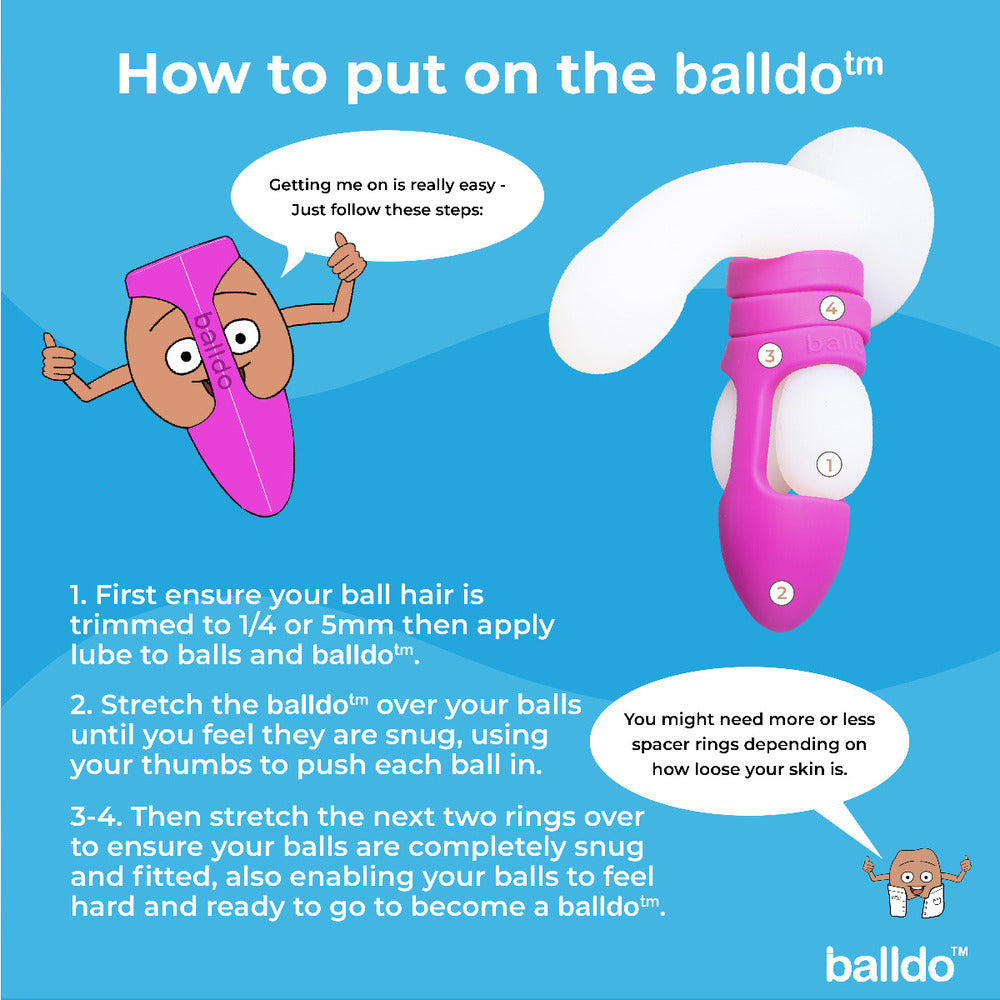 Balldo The Worlds First Ball Dildo Purple > Sex Toys For Men > Penis Sleeves