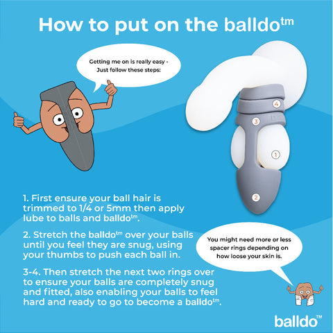 Balldo The Worlds First Ball Dildo Steel Grey > Sex Toys For Men > Penis Sleeves